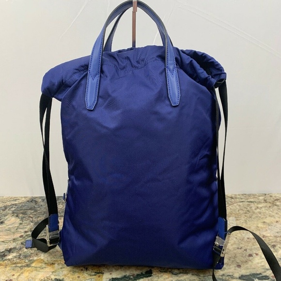 Fendi Monster Drawstring Nylon / Leather Backpack - Picture 5 of 8